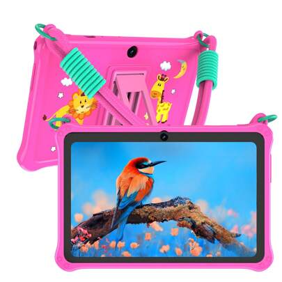 PRITOM Kids Tablet,7 Inch Toddler Tablet For Kids Edition Tablet,2GB (2GB+2GB Expansion)RAM 32GB ROM, Android 13 Tablet With Parental Control,Educational, Games, Shockproof Case(NOT Adapter)