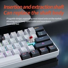 MUCAI MK61 USB C Connection Game Esports 61 Key Mechanical Keyboard