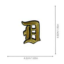 1 Pièce Optionnelle Alphabet Noir Edge Patch Brodé, Fer Sur/insignes, Vêtements Et Accessoires Décoration