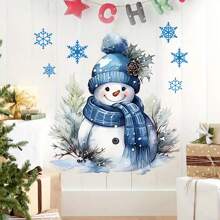 Snowman Patterned Toilet Sticker, Decorative For Bathroom Toilet Background,Stickers,Wall Decal, Vinyl Decal For Home Decorations,Spring Decoration Items Refresh Your Home,Rama Decoration Stickers Christmas  Christmas Decor  Christmas Decorations Christmas Decoration Room Decor - Multicolor - View 4
