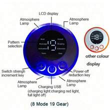 Abdominal Muscle Stimulator EMS Massager Buttocks Hip Electrostimulation Machine Home Gym Muscle Toner Body - Black - View 6