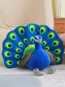 32 厘米/12.59 英寸仿真孔雀毛绒玩具可爱填充动物玩具卡哇伊孔雀毛绒卡通孔雀娃娃派对最爱家居装饰生日礼物送给朋友和家人圣诞礼物 - 彩色 - 查看 12