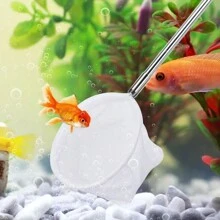 Aquarium Fishing Net Extendable Long Handle Fishing Gear For Catching Fish Shrimp Tank Clean Tools Accessories - White - View 6