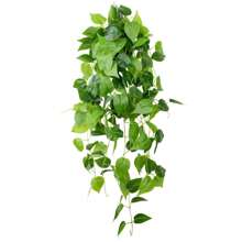 4pcs Artificial Hanging Plants, Potted Green Faux Grass & Ferns Plant, Fake Succulent Plant Hangers, Mandala Vine, Ivy For Wall Shelf, Home, Yard, Garden, Indoors And Outdoors Decoration, Valentine Day, Gift Gifts Birthday Graduation