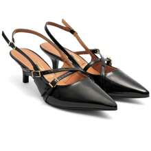 Vizzano Slingback Women's Pumps Low Heel Buckles - 黑色 - 查看 4