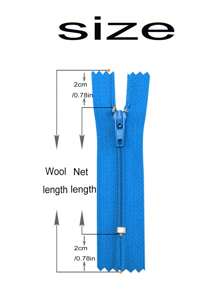 10PCS 9 Inch-20 Inch (23cm-51cm) Invisible Zippers Nylon Coil Zippers Aluminum Wire Closed Tail For Tailors Handcraft Sewing Cloth Accessories