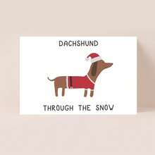 1pc, Quà tặng thiệp Giáng sinh vui nhộn Chó Dachshund qua tuyết - Hoàn hảo cho bạn trai, bạn gái, bạn thân, gia đình, sinh nhật, kỷ niệm, lễ tạ ơn, Halloween hoặc bất kỳ dịp nào - Từ Firendship - Một cỡ - Xem 3