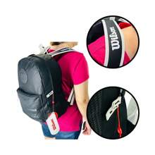 Mochila Wilson Escolar Casual Esporte Costas Notebook Preto e Branco