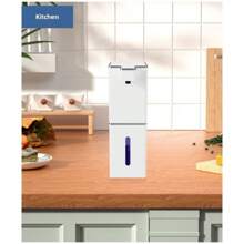 Nuevo dispensador de jabón líquido automático, negro - Adecuado para cocina, baño, hotel y lugar público, capacidad de 380ml, montaje en pared y encimera, sensor de movimiento, decoración del hogar y del baño, decoración de otoño, regreso a la escuela - P7 negro-goteo - Ver 8