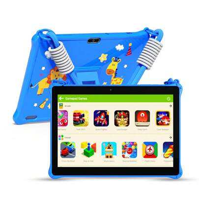 PRITOM 10 Inch Kids Tablet Android 13 Tablet ,2GB(2gb+2gb Expand),64GB, Quad-Core, 1280*800 Large HD IPS Display, 2.4G WiFi, 2mp+8mp Camera,6000mAh,Toddler Tablet For Kids,Parental Control ,Educational Learning Kids Tablets With Case(No Adapter)