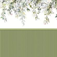 Olive Green Floral Adhesive Wallpaper - 橄欖綠 - 查看 4