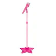Microphone With Children's Guitar Sound And Light Connects Cell Phone Color: Pink - 玫紅色 - 查看 3