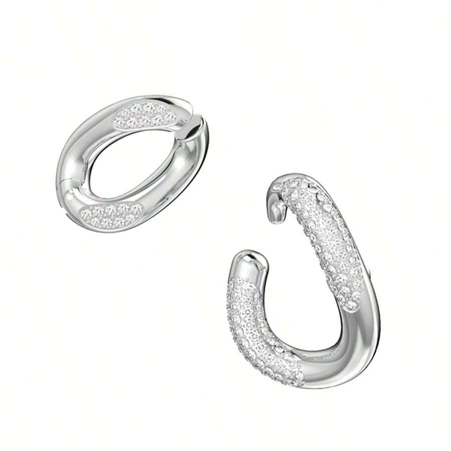 Swarovski 女士奢华精灵般小巧耳环，休闲日常佩戴 - 5618303 白色 - 查看 1