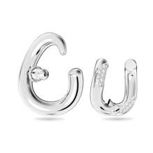 Swarovski 女士奢华精灵般小巧耳环，休闲日常佩戴 - 5618303 白色 - 查看 2