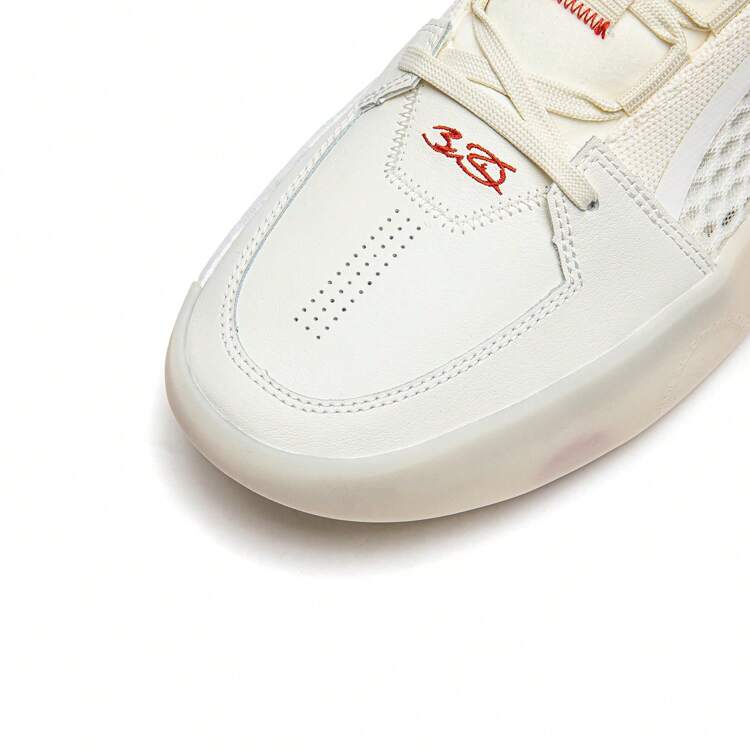 LI-NING Sapatos de Basquete Profissionais WADE ALL CITY 12 ENCORE para Homens ABAU029 da Loja Oficial Legítima - Bege - Visão 9