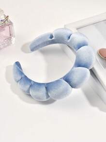 Băng đô spa cho phụ nữ phồng, Băng đô trang điểm dạng bọt biển, Băng đô chăm sóc da Versed, Băng đô bọt để rửa mặt, Băng đô vải bông cho bé gái tắm - Nhiều màu - Xem 15