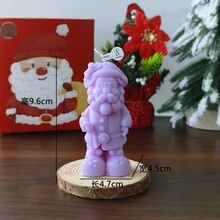1 nến thơm hình ông già Noel, quà tặng giáng sinh, nến trang trí đạo cụ chụp ảnh quà tặng giáng sinh giáng sinh vui vẻ đêm giáng sinh tiệc giáng sinh - Hồng - Xem 12