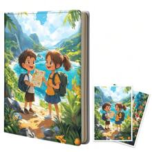 1pc A6 Super Large And Thick 180 Sheets/360 Pages Notebook Made Of High-Quality Polyester Cloth, Suitable For Home Work, Meeting Recording - Multicolor - View 7