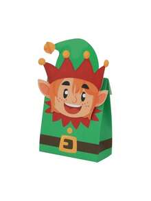 Bộ hộp đựng 8 món quà Giáng sinh - Hộp đựng quà tặng tiệc, sinh nhật, trang trí đám cưới - Giải pháp đóng gói chắc chắn, có thể tái sử dụng và đáng yêu cho kẹo, sôcôla và quà tặng Quà tặng Giáng sinh Giáng sinh vui vẻ Đêm Giáng sinh Tiệc Giáng sinh - Nhiều màu - Xem 7