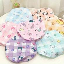 1 件 Sanrioed Hello Kittyed  Melody 双层防水浴帽 - 柔软、温和、保护女性护发配件 - 易于清洁和存放 - 彩色 - 查看 3