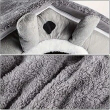 40*38*35CM Pet Cat Kitten Dog Beds Fleece Bed Pyramid Cozy Washable Warm House Cave