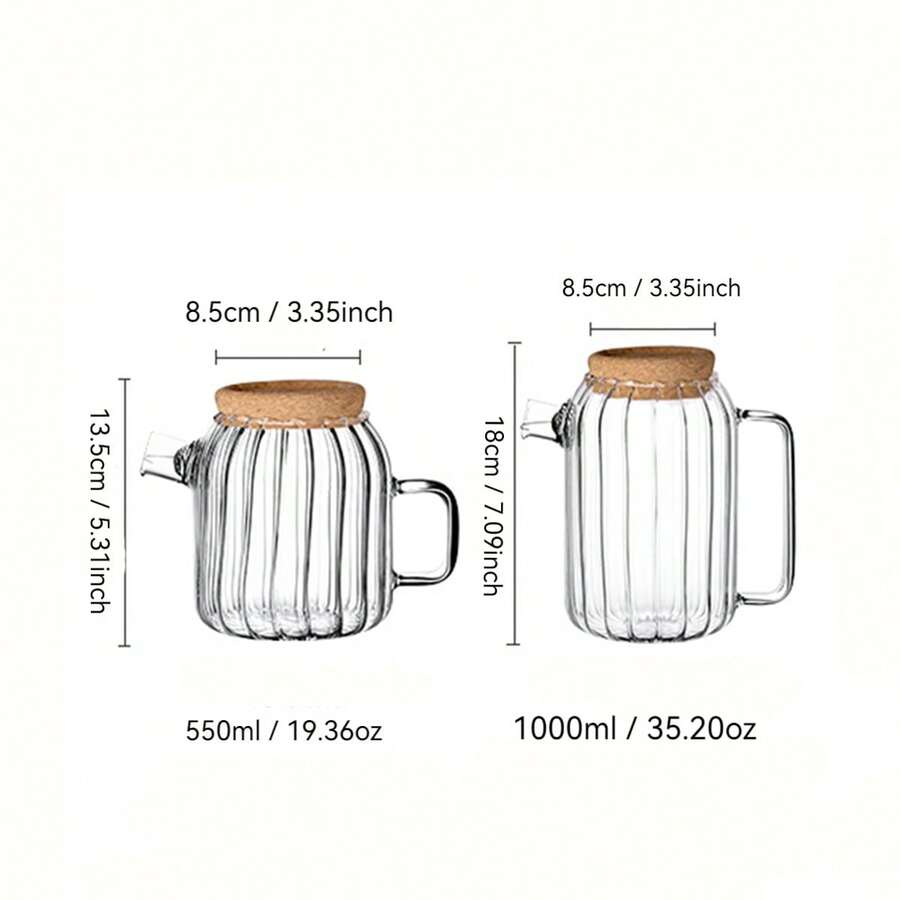 1pc 550ml/1000ml Kitchen Tool Teapot Juice Carafe Home Water Pitcher
