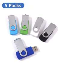 Unidad flash USB de 64 GB, lápiz de memoria de 5 piezas de alta velocidad, unidad de memoria USB 2.0, disco memoria clave USB, regalo para PC, coche, TV