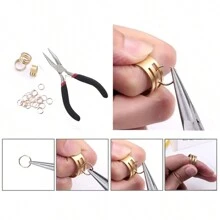 Jump Rings Of 6 Mixed Sizes, 4mm 5mm 6mm 7mm 10mm, With Lobster Clasps, Open Jump Rings For Jewelry Making Supplies