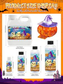 Bộ keo epoxy trong suốt không bọt 20/50/100ml, dùng cho đồ thủ công DIY, lắp ráp và kết dính vật thể, đúc thanh, quà tặng Halloween/Giáng sinh/sinh nhật. - Nhựa epoxy - Xem 8