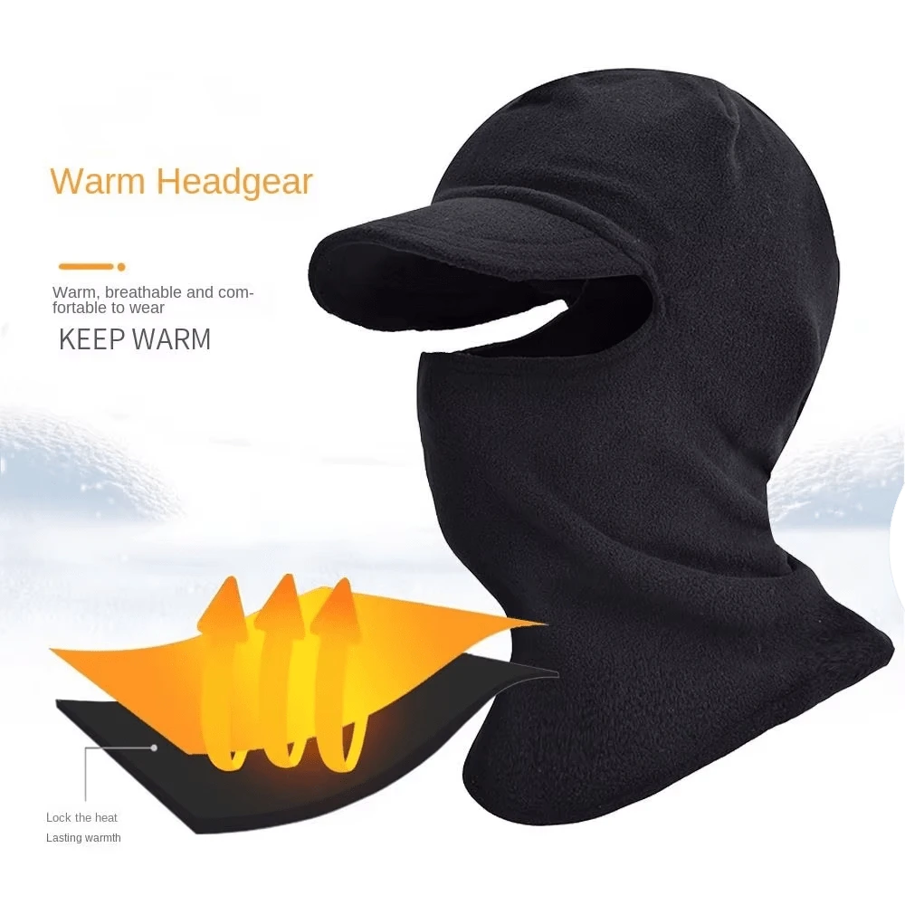 Riding Mask Mens And Womens Fleece Windproof Portable Full Face Mask