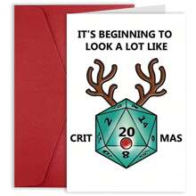 非常适合游戏玩家 - 幽默主题圣诞贺卡是游戏爱好者的理想礼物，适用于万圣节、周年纪念日、生日等 - 均碼 - 查看 9