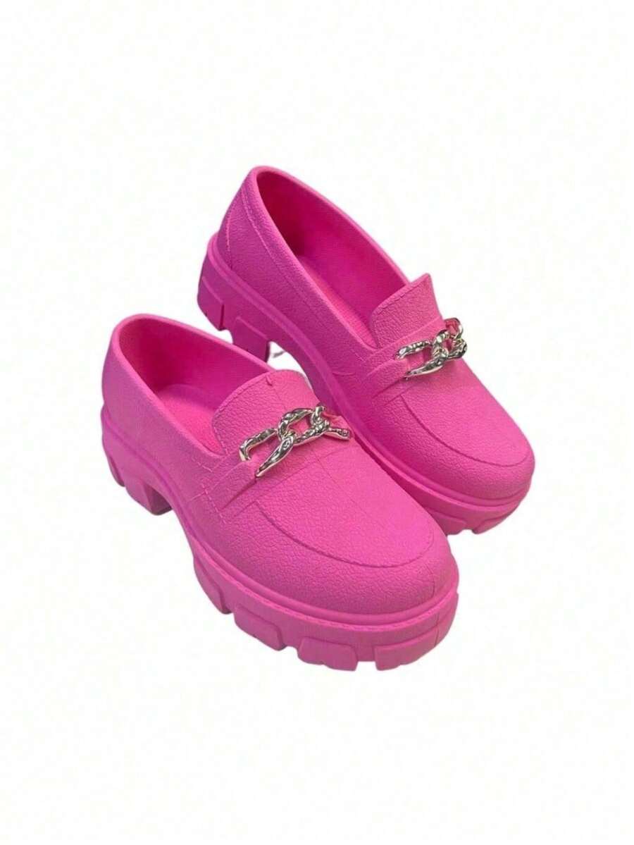 Women's Tractor Moccasin Shoe Lightweight Comfortable Stylish - 粉色 - 查看 1