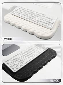 Support de clavier d'ordinateur avec appui-poignet, support de clavier incliné ergonomique - rehausseur de clavier avec repose-poignet - support de plateau de clavier, soulage la douleur et la fatigue - noir