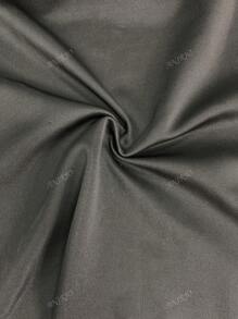 Elegante vestido maxi con cuello medio alto, manga larga con puño de burbuja asimétrico, ajuste ceñido y abertura posterior, para eventos formales como bodas, graduaciones, cenas - Color: Negro