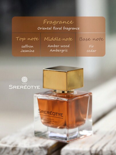 SREREOTYE زجاجة عطر 50 مل من نوع ستريوتاي ذات رائحة زهرية طازجة، عطر أنيق وجذاب للسيدة، رذاذ جسم في هدية علبة، برائحة دائمة