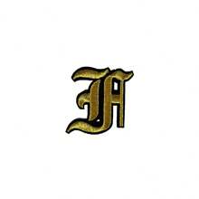 1 Pièce Optionnelle Alphabet Noir Edge Patch Brodé, Fer Sur/insignes, Vêtements Et Accessoires Décoration
