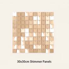 3x6FT Shimmer Wall Backdrop Sequin Panels 18 Packs-Sparkly Backdrop Metallic Tnsel Backdrop,For Bridal Shower Birthday Backdgrounds Advertising Rainbow Silver Ceremony Wedding Parties Panel Engagement Decorations