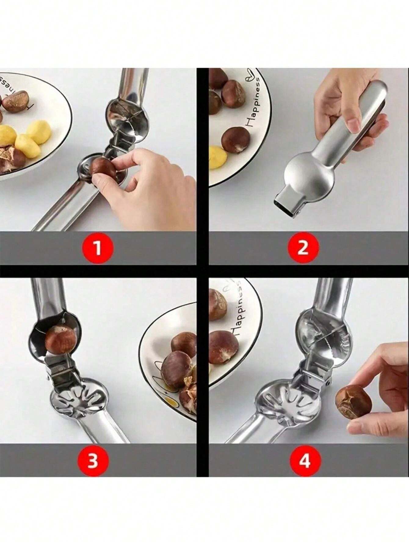 1Pc Chestnut Opener Stainless Steel Quick Chestnut Opener Machine