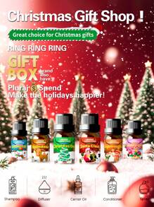 EMBRACEX. 10ml Aceites esenciales de aroma a pan de jengibre con forma de hombre de jengibre para Navidad. Pueden usarse para hacer velas navideñas, ambientadores de hogar, decoración navideña y regalos navideños. Ayudan a eliminar olores y aumentar el aroma navideño, creando un ambiente relajante. También pueden usarse como ambientadores de coche de aromaterapia con fragancia duradera.