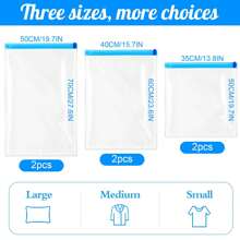 20 Pack Combo Travel Compression Bags, Vacuum Bags For Travel Organizer Space Saving Bags For Suitcases, Travel Essentials No Vacuum Needed, Travel Accessories For Packing Travel Storage Bags For Clothes Underwear Clothing Organiser