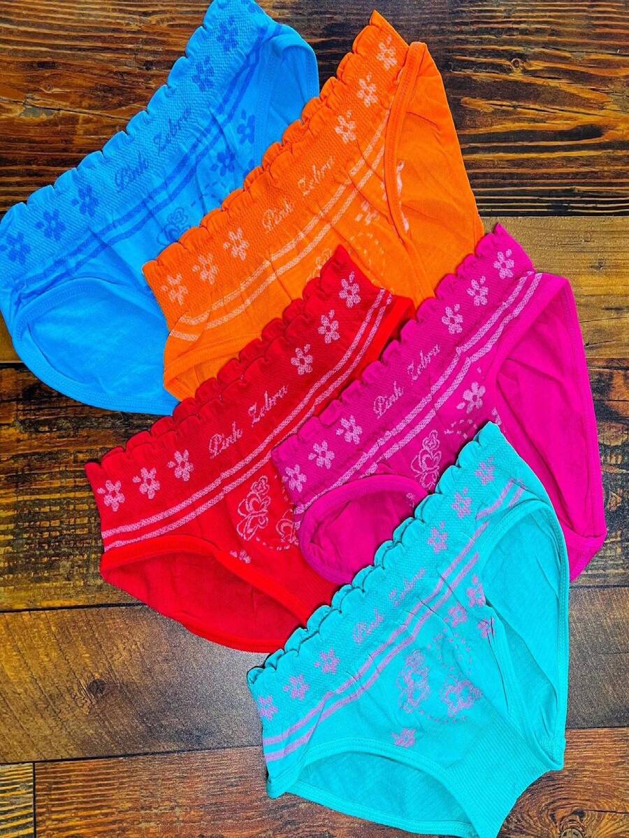 Kit 3 Children Girls Comfort Fabric Panties - 彩色 - 查看 1