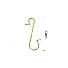 Đồ trang trí Giáng sinh 20 chiếc/80 chiếc Móc treo đồ trang trí Giáng sinh, Móc treo đồ trang trí, Móc dây kim loại màu vàng, bạc, đỏ, xanh lá cây, Móc treo đồ trang trí cho cây thông Noel & quà tặng Phục sinh - Nhiều màu - Xem 11