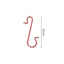 Đồ trang trí Giáng sinh 20 chiếc/80 chiếc Móc treo đồ trang trí Giáng sinh, Móc treo đồ trang trí, Móc dây kim loại màu vàng, bạc, đỏ, xanh lá cây, Móc treo đồ trang trí cho cây thông Noel & quà tặng Phục sinh - Nhiều màu - Xem 10