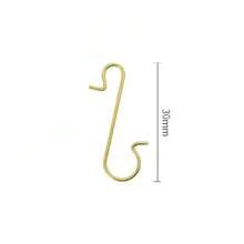 Đồ trang trí Giáng sinh 20 chiếc/80 chiếc Móc treo đồ trang trí Giáng sinh, Móc treo đồ trang trí, Móc dây kim loại màu vàng, bạc, đỏ, xanh lá cây, Móc treo đồ trang trí cho cây thông Noel & quà tặng Phục sinh - Nhiều màu - Xem 9