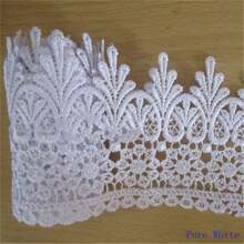 Cinta de encaje con borde floral de 9 cm de ancho, adorno, recorte, decoración para vestidos de boda, regalos, fiestas, aplicaciones, manualidades de costura DIY