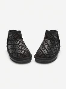 Balabala Kids Snow Boots Boys Girls Winter - Black - View 4