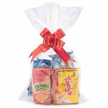 20 Packs Large Clear Cellophane Bags, For Baskets & Gifts Packaging Valentine's Day - Clear - View 6