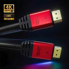 HDTV High-Definition Cable TV Computer Connection Cable 2.0 Version 4K Set-Top Box Display Extended Data Video Cable - Burgundy - View 9