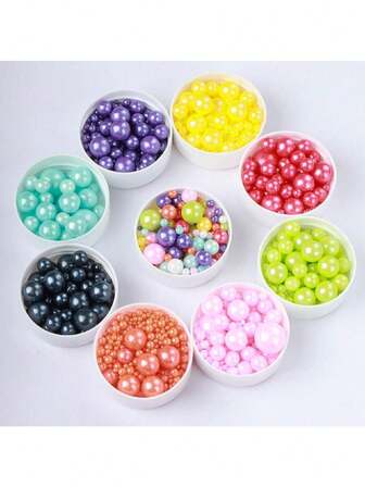 1 pieza 85g Cuentas decorativas de colores, cuentas decorativas para hornear pasteles, adornos de decoración de pasteles, cuentas decorativas DIY regalo de Navidad (algunos accesorios se envían al azar)