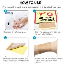 8pcs/Set Hot Pepper Warming Plaster Patch - Beige - View 4